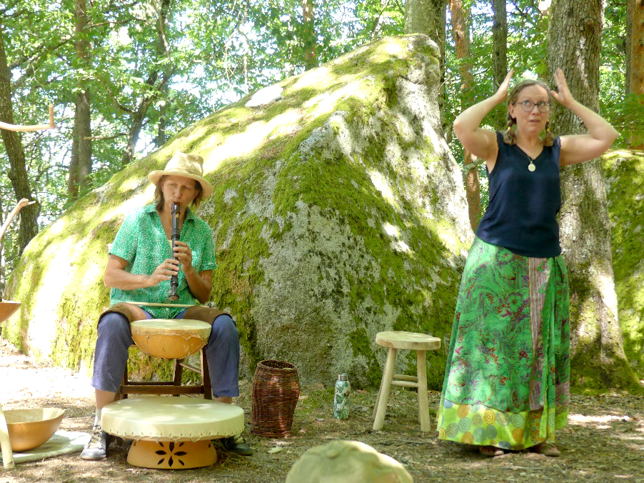 Spectacle musical et contes pour enfants et familles avec flûtes et tambours